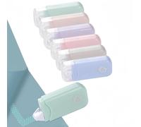 joonnair 6Pcs Pegamento en Cinta Roller, 6mx6mm Rodillo Adhesivo de Doble Cara Pegamento Fotográfico Para Manualidades, Fabricación de Tarjetas, Manualidades y Diarios (6 colores)