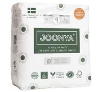 Joonya Pañales para bebés tamaño 4 L, 1 bolsa de 25 piezas, no tóxico, ecológico, ultradelgado, para uso nocturno, fabricado en Dinamarca