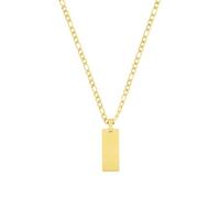 JOOP! cadena con colgante acero inoxidable unisex mujeres hombres collar, 60 cm, oro, viene en caja de regalo de joyería, 2035895