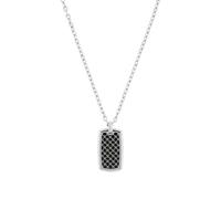 JOOP! cadena con colgante de acero inoxidable collar de los hombres, 50+2 cm, plata, viene en caja de regalo de joyería, 2036806