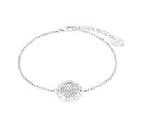 JOOP! Collar de plata de ley 925 para mujer, collar, parcialmente con piedra preciosa, plata 925 rodiada, viene en un joyero a juego.