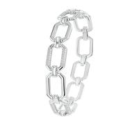 JOOP! Collar de plata de ley 925 para mujer, collar, parcialmente con piedra preciosa, plata 925 rodiada, viene en un joyero a juego.