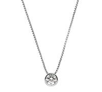 JOOP! Collar de plata de ley 925 para mujer, joya para el cuello, parcialmente con piedras preciosas, plata 925 rodiada, se entrega en una caja de joyería a juego.
