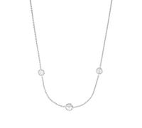 JOOP! Collar de plata de ley 925 para mujer, joya para el cuello, parcialmente con piedras preciosas, plata 925 rodiada, se entrega en una caja de joyería a juego.