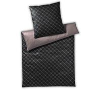 Joop! Juego de cama doble Cornflower 4083 Shiny Black 09 2 x 80 x 80 cm - 200 x 220 cm