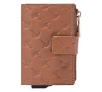 Joop! Leggero Stampa leggero stampa Estuche para tarjetas de crédito Bloqueo RFID Piel natural 7 cm marrón
