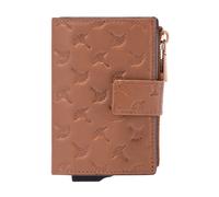 Joop! Leggero Stampa leggero stampa Tarjetero Bloqueo RFID Piel natural 7 cm marrón
