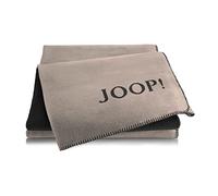 Joop! Manta de doble cara, mezcla de algodón, piedra y antracita, tamaño 150 x 200 cm