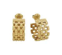 JOOP! Pendientes de aro para mujer, color plata, se entregan en caja de regalo de joyería.