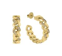 JOOP! Pendientes de aro para mujer, color plata, se entregan en caja de regalo de joyería.