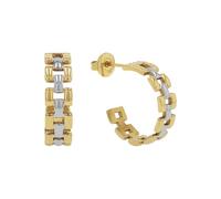 JOOP! Pendientes de aro para mujer, color plata, se entregan en caja de regalo de joyería.