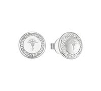 JOOP! pendientes de plata de ley 925 para mujer, con circonita cúbica sintética, 1 cm, plata, Se entrega en caja de regalo
