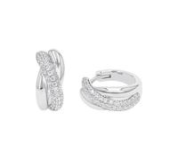 JOOP! Pendientes de plata de ley 925 para mujer, pendientes, plata 925 rodiada, parcialmente con piedra preciosa, viene en una caja de regalo de joyería.