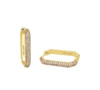 JOOP! - Pendientes para Mujer en Plata 925 - Chapados en Oro/Dorado - con Circonita - Aro - JOO-E0015