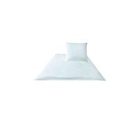 JOOP Ropa de cama de satén Cornflower 70x90cm / 140x200cm Blanco blanco