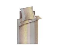 JOOP Ropa de cama de satén LEO 70x90cm / 140x200cm Vainilla crema