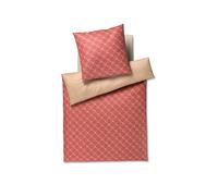 JOOP Satin Bettwäsche Cornflower 70x90cm/140x200cm Golden Siena rojo