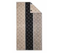 JOOP! Toalla de ducha 'Cornflower' piel / camelo / gris moteado / negro / blanco One Size piel / camelo / gris moteado / negro / blanco