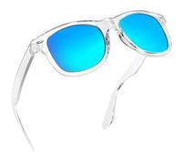 Joopin Espejo Azul Gafas de Sol Mujer y Hombre Polarizadas Cuadradas Marco Transparente Sunglasses Men Women Oculos de sol Homem Espejados
