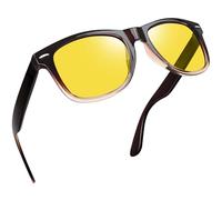 Joopin Gafas Conducción Nocturna Cristales Amarillas Gafas para Conducir de Noche Hombre y Mujer Cuadradas Degradadas Night Driving Glasses Yellow UV400