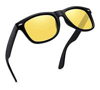 Joopin Gafas de Conducción Nocturna para Hombre y Mujer Gafas de Sol Deportivas Gafas Visión Nocturna Protección 100% UV400 Retro Clásicas