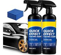 Jooseen 2026 Upgrade Car Nano Quick Coat Restore Spray, Quick Effect Coating Agent for Vehicle Shine & Surface Protection, Easy to Use Fast Acting Detail Spray (2PCS)