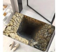 Jooseen 3D Optical Illusion Rug Realistic - 3D Carpet Bottomless Hole Optical Illusion Area Rug, Creative Visual Accent for Entrances, Play Areas & Indoor Spaces (Style_18,31.49x47.24in)