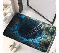 Jooseen 3D Optical Illusion Rug Realistic - 3D Carpet Bottomless Hole Optical Illusion Area Rug, Creative Visual Accent for Entrances, Play Areas & Indoor Spaces (Style_21,15.75x23.62in)