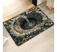 Jooseen 3D Optical Illusion Rug Realistic - 3D Carpet Bottomless Hole Optical Illusion Area Rug, Creative Visual Accent for Entrances, Play Areas & Indoor Spaces (Style_13,19.68x31.49in)
