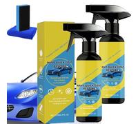 Jooseen Car Coating Spray 120ML, Quick Effect Nano Ceramic Wax, Waterless Cleaning & Shine for Cars Motorcycles Boats (2PCS)