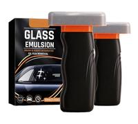 Jooseen Car Glass Emulsion Cleaner, Handheld Windshield Oil Film Remover, 100ml, 2026 New Formula for Crystal Clear Driving Vision (2PC)