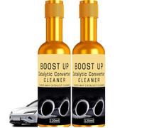 Jooseen Catalytic Converter Cleaner | Fuel System Treatment Additive | Carbon Removal for Engine Exhaust Pipe | For Gas Diesel Hybrid Vehicles Improve Performance (2PCS)