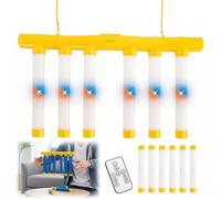 Jooseen Drop Stick Challenge Game Reflex Sticks Hand Eye Coordination Training Toy with 3 Adjustable Speed Modes Catching Sticks Game for Kids Teens and Adults (Yellow2)