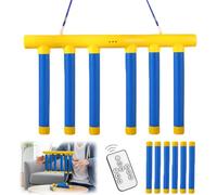 Jooseen Drop Stick Challenge Game Reflex Sticks Hand Eye Coordination Training Toy with 3 Adjustable Speed Modes Catching Sticks Game for Kids Teens and Adults (Blue1)