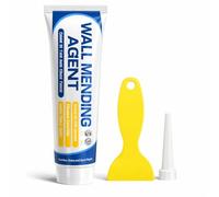 Jooseen Drywall Repair Kit, Wall Mending Agent with Scraper, Multi Purpose Wall Filler Paste, Ready Mixed White Repair Cream for Holes Cracks Graffiti, DIY Home Improvement Patch Kit (1PCS)