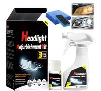 Jooseen Headlight Restoration Spray Kit, Automotive Headlight Restoration Kit for All Vehicles That Restores Clarity, Car Headlight Cleanr Removes Yellowing & Oxidation (1PC)
