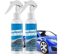 Jooseen Iron Powder Remover Spray | Rust Remover Spray for Metal | Quick-Acting Formula | Multipurpose Care for Cars Wheels Tools Chains (2PCS)