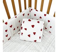 Jooseen Mesh Wall Padding Panels, 4PCS, 2 Long + 2 Short, 5cm Foam (Little Pink Heart)