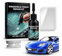 Jooseen Windshield Crack Repair Kit Glass Repair Liquid for Chips & Cracks, Quick Fix Car Windshield Repair Tools for Windows Mirrors Headlight Glass, All Crack Types (1Set)