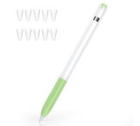 Joosko Compatible con Apple Pencil de 1ª generación, funda de silicona antideslizante, [con 10 fundas de punta de silicona] para Apple Pencil de 1ª generación (Matcha)