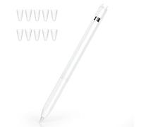 Joosko Compatible con Apple Pencil de 1ª generación, funda de silicona antideslizante, [con 10 fundas de punta de silicona] para Apple Pencil de 1ª generación. (blanco)
