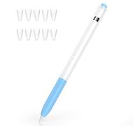 Joosko Compatible con Apple Pencil de 1ª generación, funda de silicona antideslizante, [con 10 fundas de punta de silicona] para Apple Pencil de 1ª generación (azul cielo)