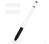 Joosko Compatible con Apple Pencil de 1ª generación, funda de silicona antideslizante, [con 10 fundas de punta de silicona] para Apple Pencil de 1ª generación, (negro)