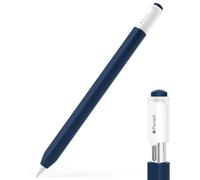 JOOSKO Estuche para lápiz Apple (USB-C), funda protectora de silicona, soporte magnético y doble toque (azul marino)