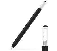 JOOSKO Estuche para lápiz Apple (USB-C), funda protectora de silicona, soporte magnético y doble toque (negro)
