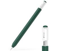 JOOSKO Estuche para lápiz Apple (USB-C), funda protectora de silicona, soporte magnético y doble toque (verde medianoche)
