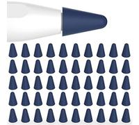Joosko Funda para Apple Pencil de 2ª generación y 1ª generación, [50 unidades] Protector de punta de bolígrafo de silicona delgado, dibujo silencioso, para Apple Pencil de 2ª y 1ª generación (azul