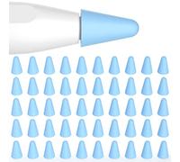 Joosko Funda para Apple Pencil de 2ª generación y 1ª generación, [50 unidades] Protector de punta de bolígrafo de silicona delgado, dibujo silencioso, para Apple Pencil de 2ª y 1ª generación (azul