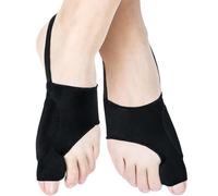JOOTUEPO 1 Par Corrector Hallux Valgus Corrector de Juanetes Protector Enderezador para el Dedo del pie Diurno para Alivio del Dolor de Hallux Valgus, Unisex (Negro)
