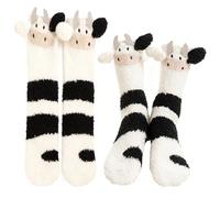 JOOTUEPO 1 pare De Calcetines Lindos De Animales, Calcetines con Estampado para Mujer, Socks Mullidos de Invierno, Gruesos, Socks Cálidos Para El Hogar, Divertidos Regalos